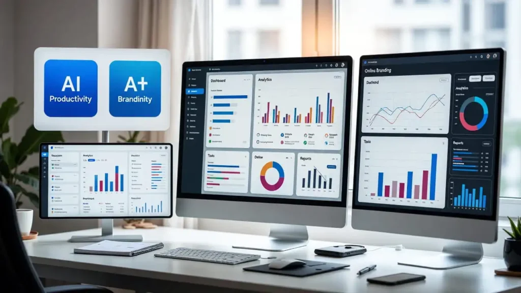 “Build a strong online presence in 2026 using free AI tools for productivity, branding, and workflow management.”